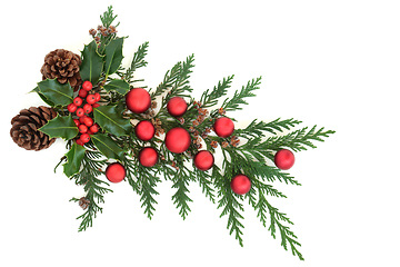 Image showing Christmas Decorative Arrangement for the Festive Season