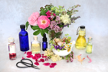 Image showing Aromatherapy Essential Oils Preparation