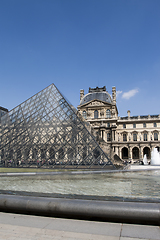 Image showing Glass Pyramid at the Louvre Museum