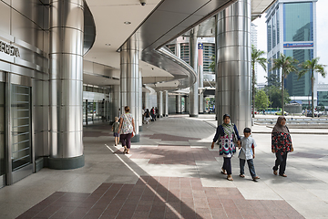 Image showing Entrance of the Petronas Twin Towers, Kuala Lumpur, Malaysia