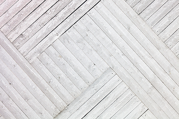 Image showing White rustic wooden planks background