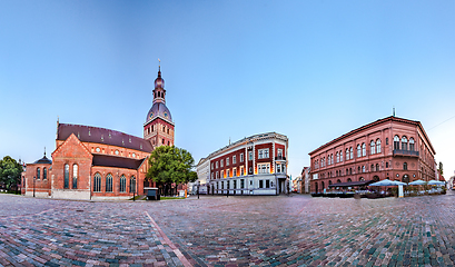 Image showing Skyline of Riga old town