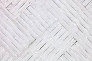 Image showing White rustic wooden planks background