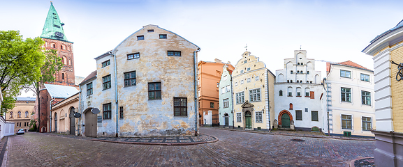 Image showing Three Brothers Houses in Riga