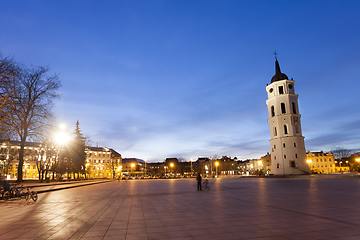 Image showing The Cathedral Square in central Vilnius