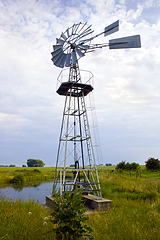 Image showing Old Windpump