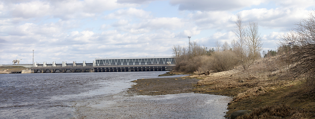 Image showing Dam of hydroelectric power plant