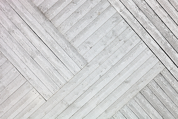 Image showing White rustic wooden planks background