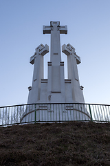 Image showing Monument of Three Crosses in Vilnius