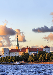 Image showing Riga Old Town during sunset time