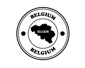 Image showing round stamp Belgium