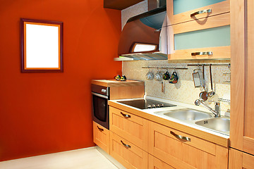 Image showing Terracotta kitchen