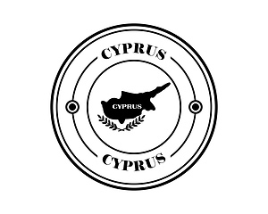 Image showing round stamp of cyprus