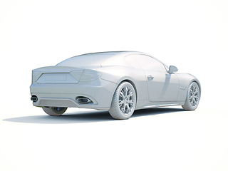 Image showing 3d Car White Blank Template