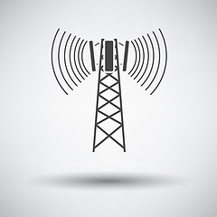 Image showing Cellular broadcasting antenna icon