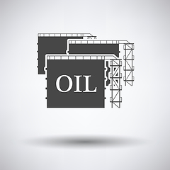 Image showing Oil tank storage icon