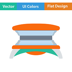 Image showing Flat design icon of Solarium