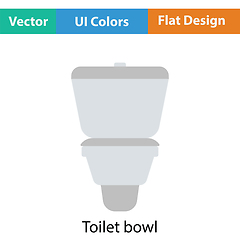 Image showing Toilet bowl icon