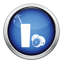 Image showing Orange juice glass icon