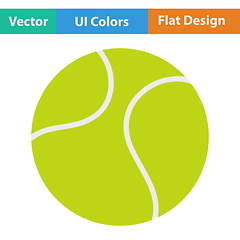 Image showing Tennis ball icon