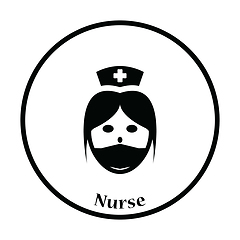 Image showing Nurse head icon