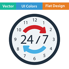 Image showing 24 hour icon