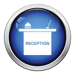 Image showing Hotel reception desk icon