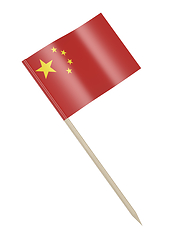 Image showing Chinese flag toothpick