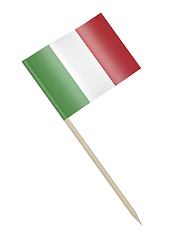 Image showing Italian flag toothpick