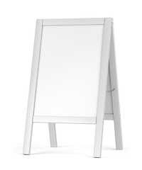 Image showing White blank advertising stand