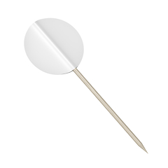 Image showing White round toothpick flag