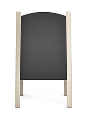 Image showing Wooden menu display board