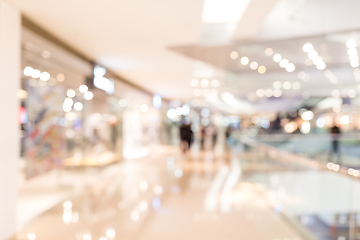 Image showing Store, shopping mall abstract defocused blurred background