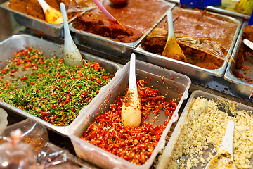 Image showing Sauce sell in wet market