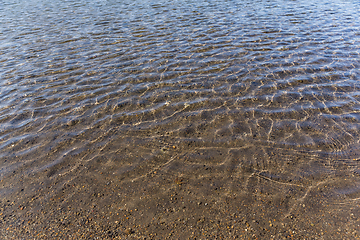 Image showing Waves of lake