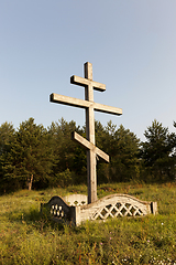 Image showing Religious wooden cross