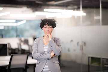 Image showing Portrait of successful female software developer