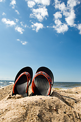 Image showing Beach slippers