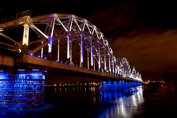 Image showing Riga Railway bridge
