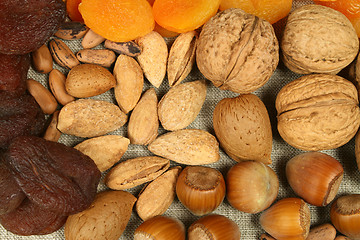 Image showing Fruits and nuts