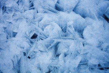 Image showing Ice texture of frozen sea