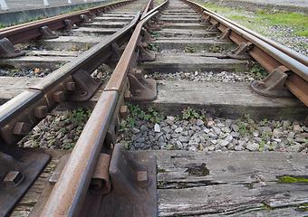 Image showing Railway track detail