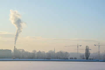 Image showing View of Riga in winter season.