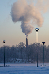 Image showing View of Riga in winter season.