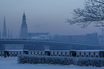 Image showing View of Riga in winter season.