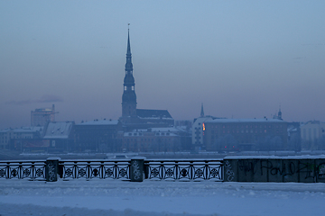 Image showing View of Riga in winter season.