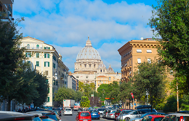 Image showing street Rome  Peter basilica Vatican