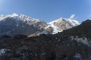Image showing Scenic view of Himalaya mountain in Nepal