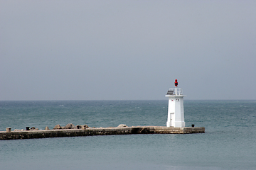 Image showing White lighthouse