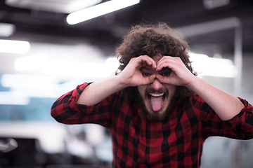 Image showing Portrait of smiling male software developer